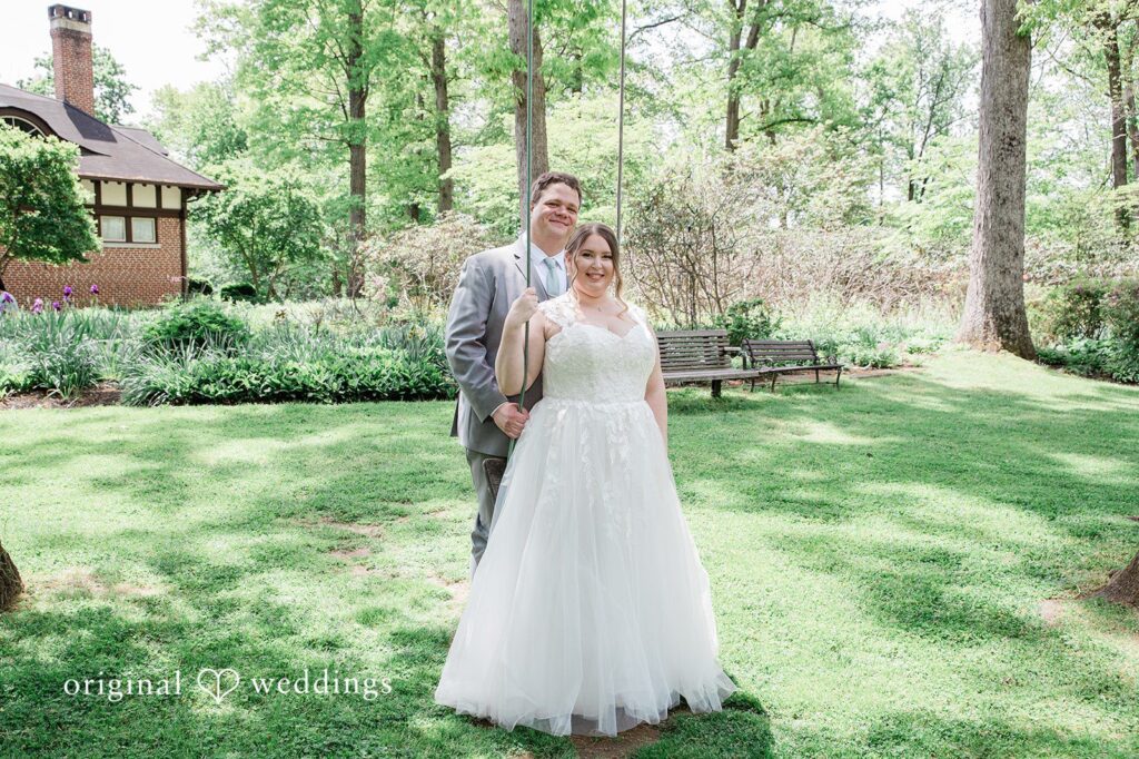 Nicole + Greg Our Baltimore wedding photographers captured a stunning portrait of the couple at the Gramercy Mansion Carriage House