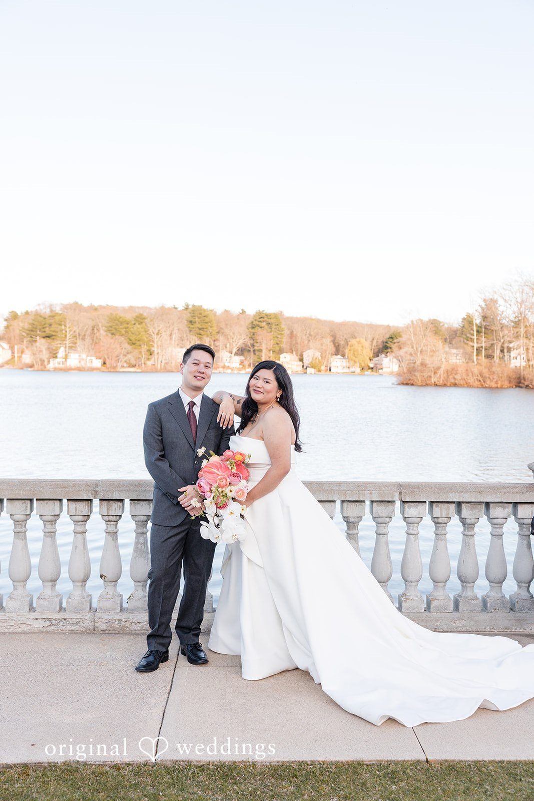Vanessa + Bryant A stunning portrait of the couple by the waterfront