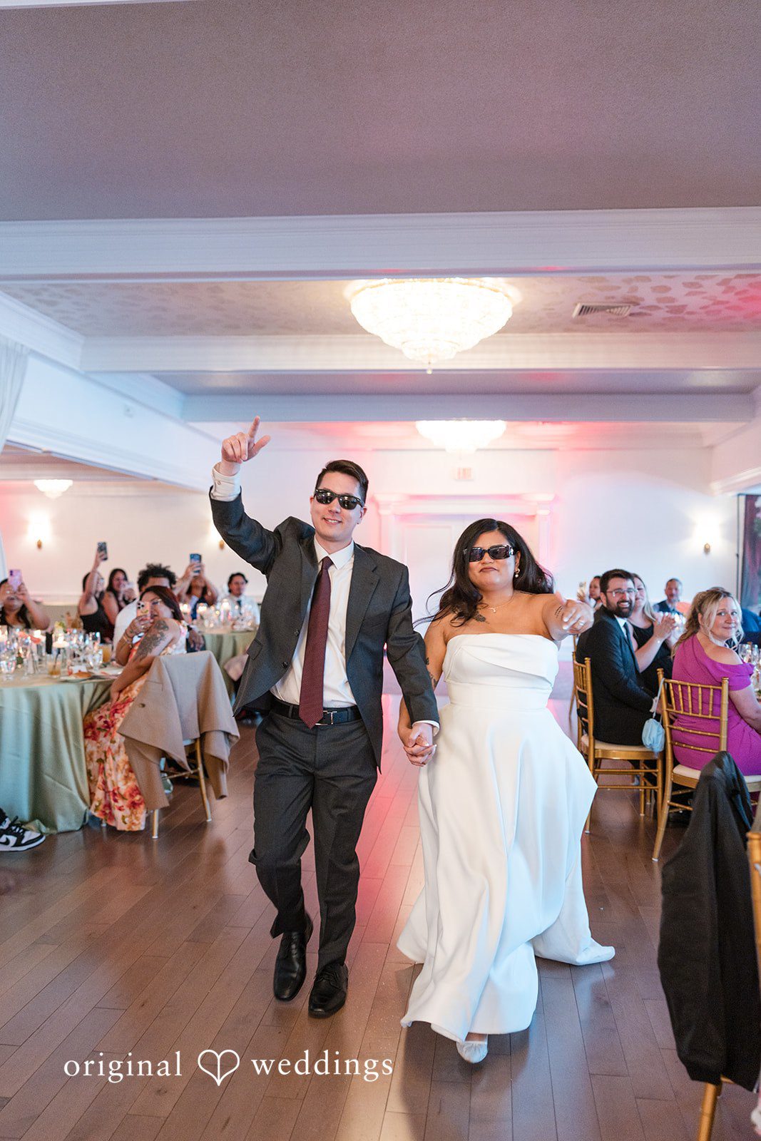 Vanessa + Bryant The couple makes a joyful entrance
