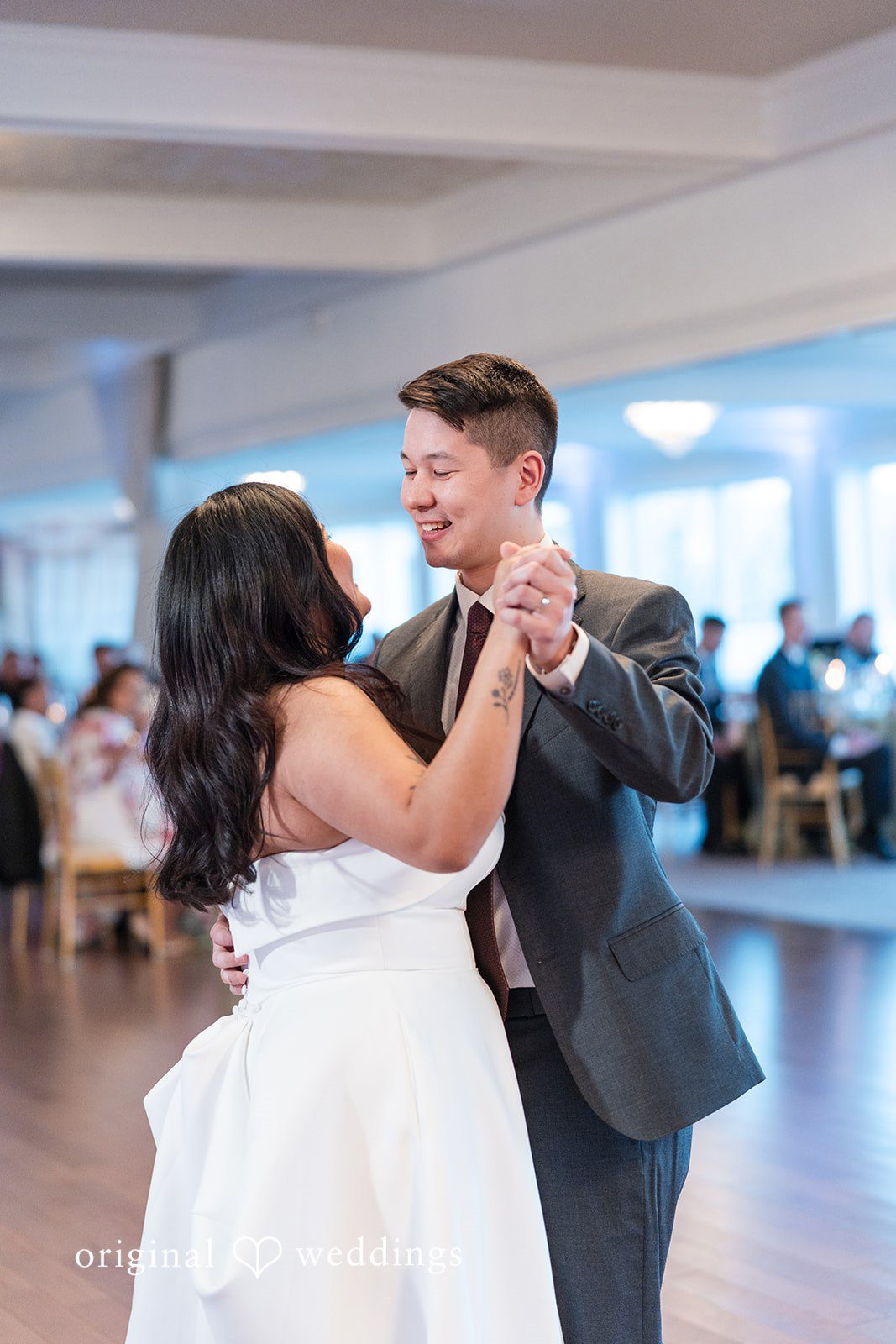Vanessa + Bryant The couple dances at their wedding reception