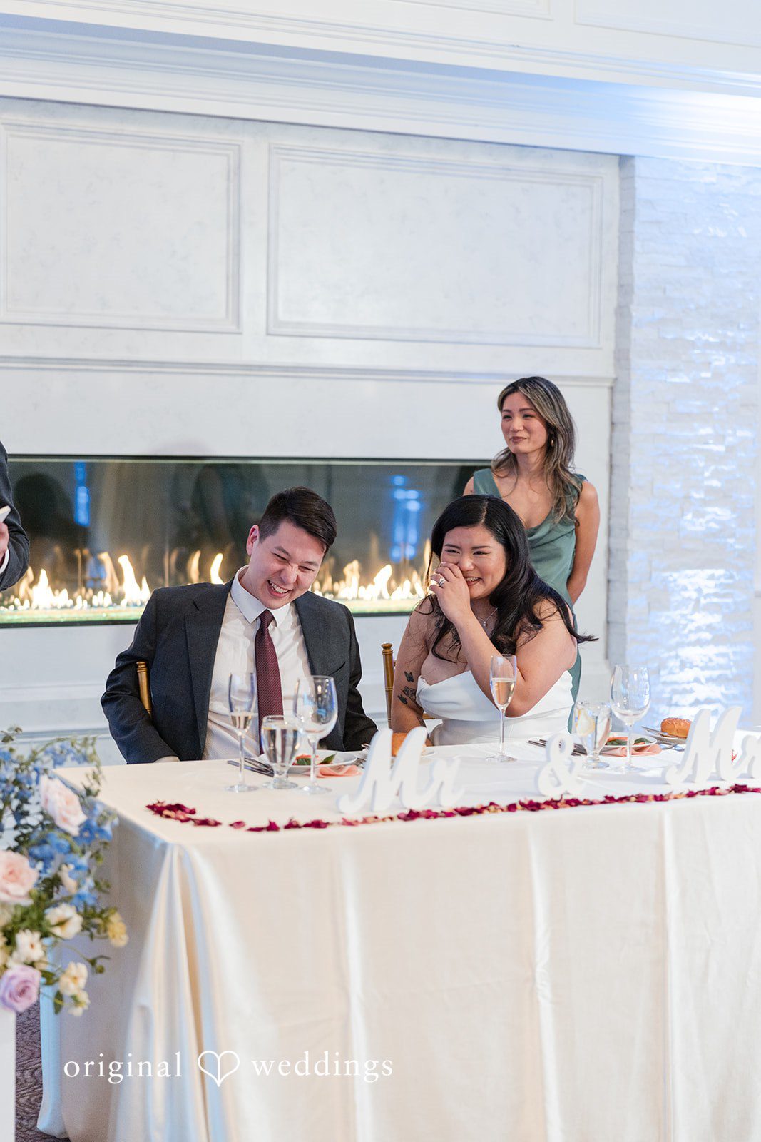 Vanessa + Bryant A joyful moment at the wedding reception