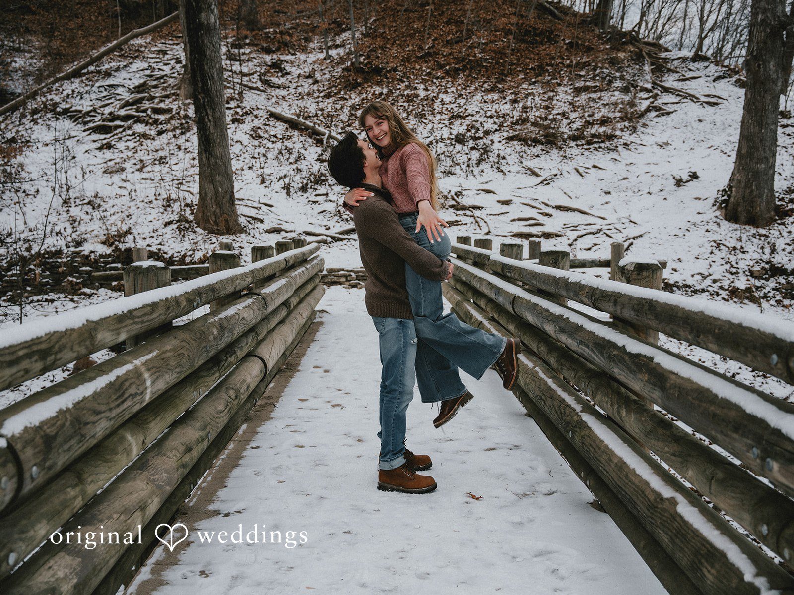 Couple expressing their joy at Grant Park