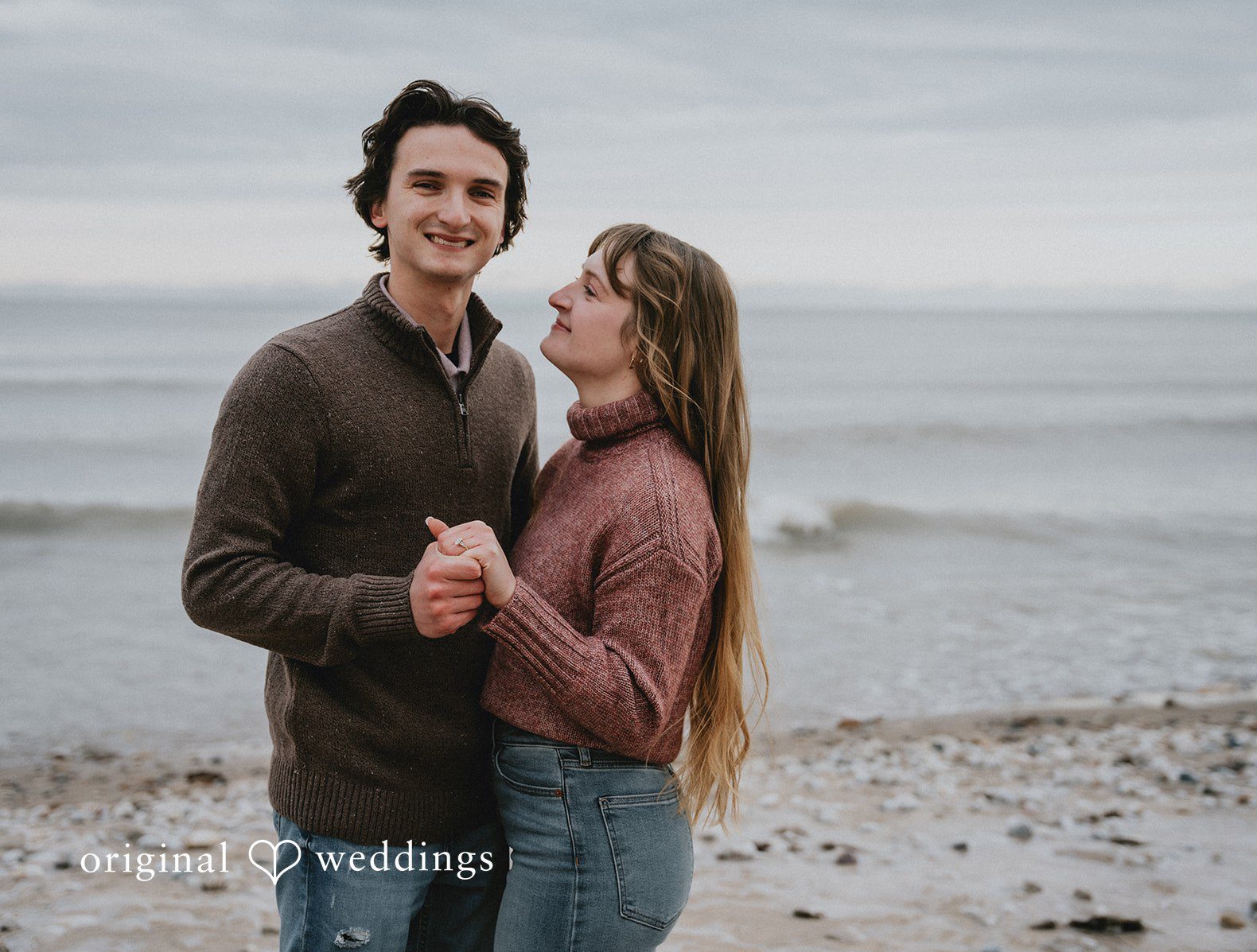 Engagement photography services by original weddings at Grant Park capturing the romantic picture of couple