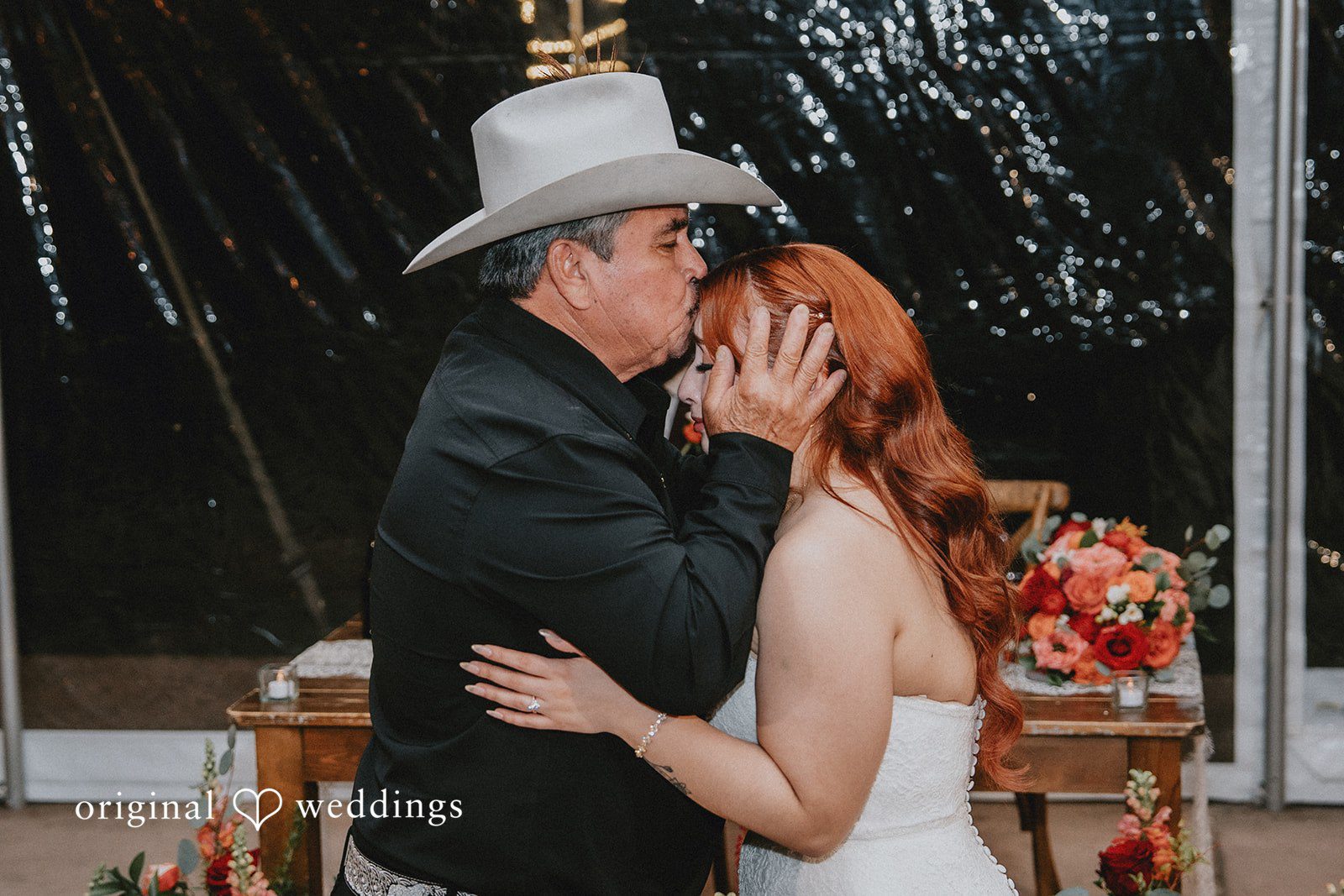 Lovely picture of bride with someone