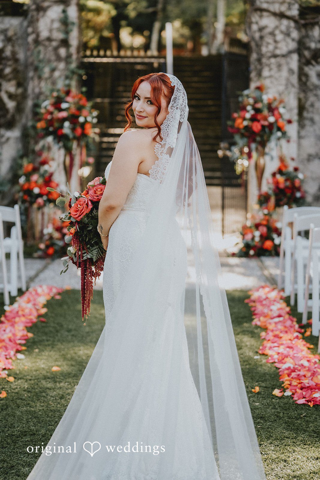 Elegant portrait of bride at Hacienda De Las Flores