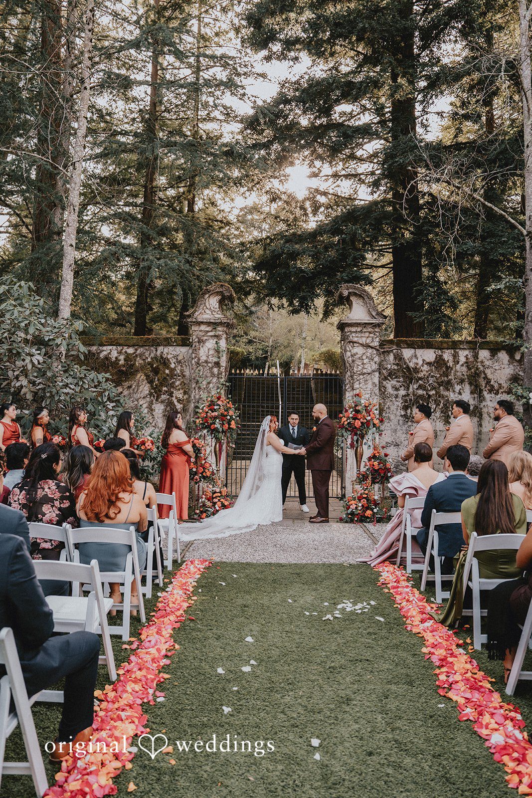 Beautiful picture of wedding ceremony at Hacienda De Las Flores