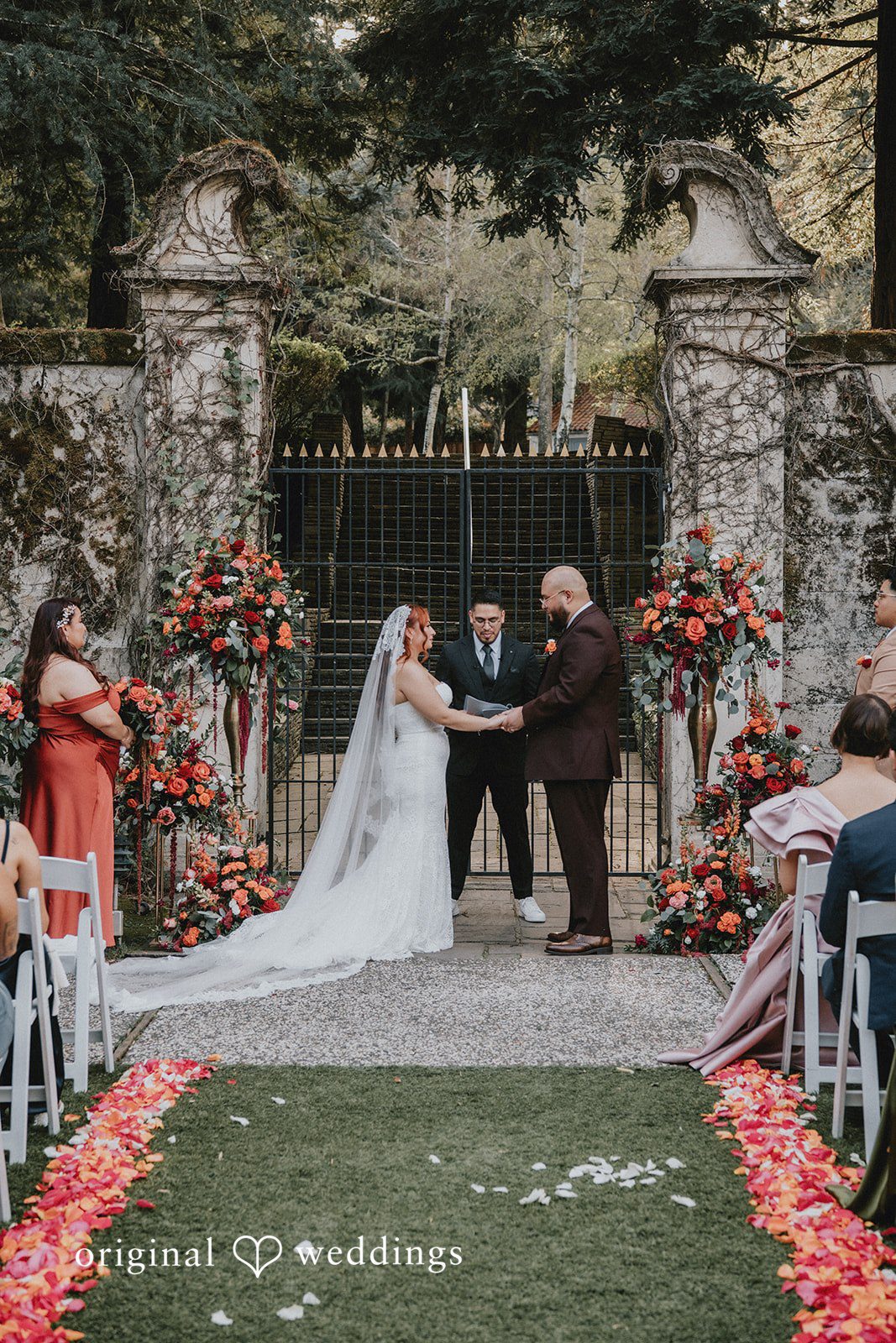 Intimate photo of ceremony at Hacienda De Las Flores