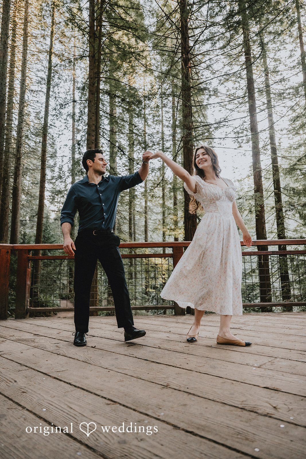 The couple's fun moment