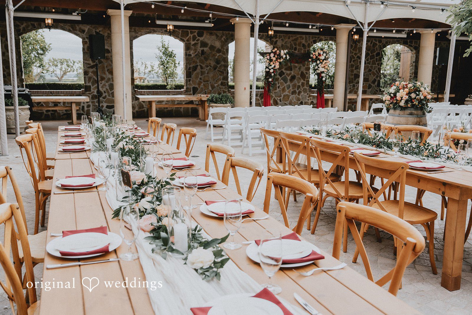 Chandrakant + Sumbul Close-up of ceremony table decor with elegant floral details