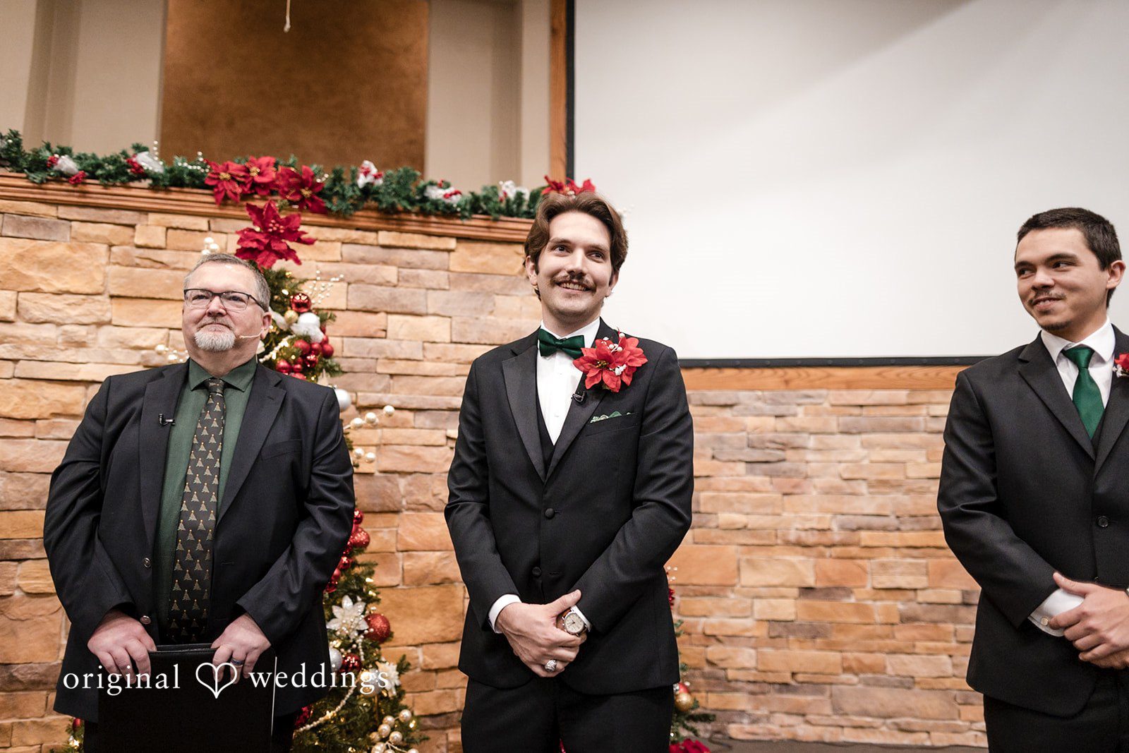 The groom anticipates his bride