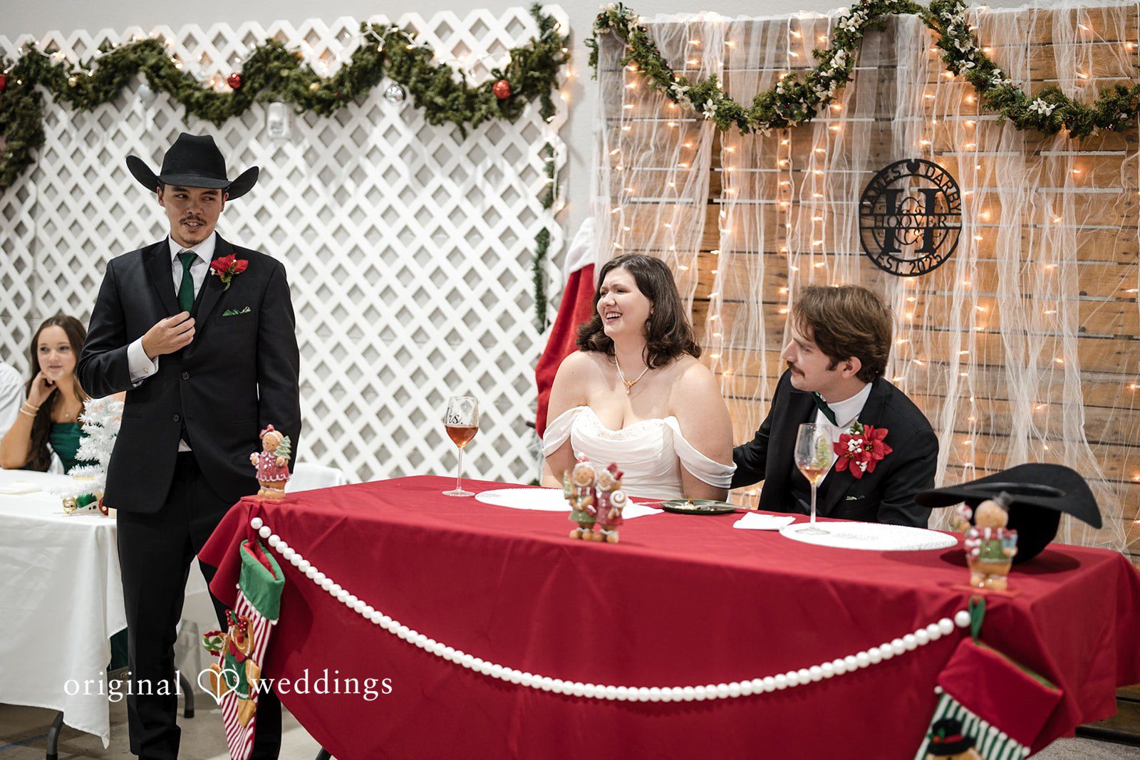 A moment from the wedding reception
