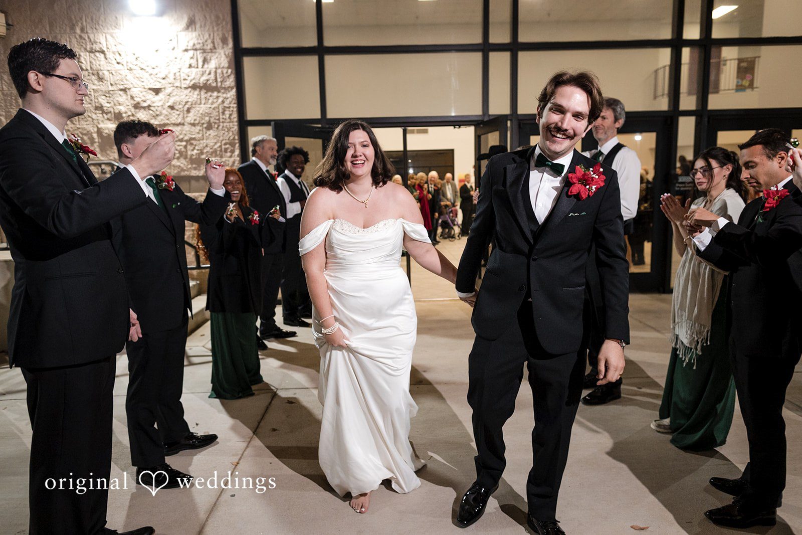 The couple seals the night