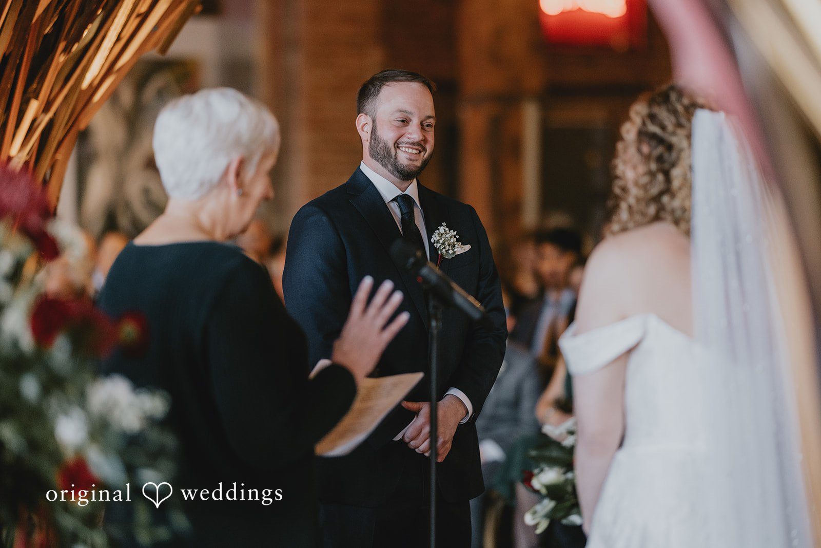 The bride and groom about to become one