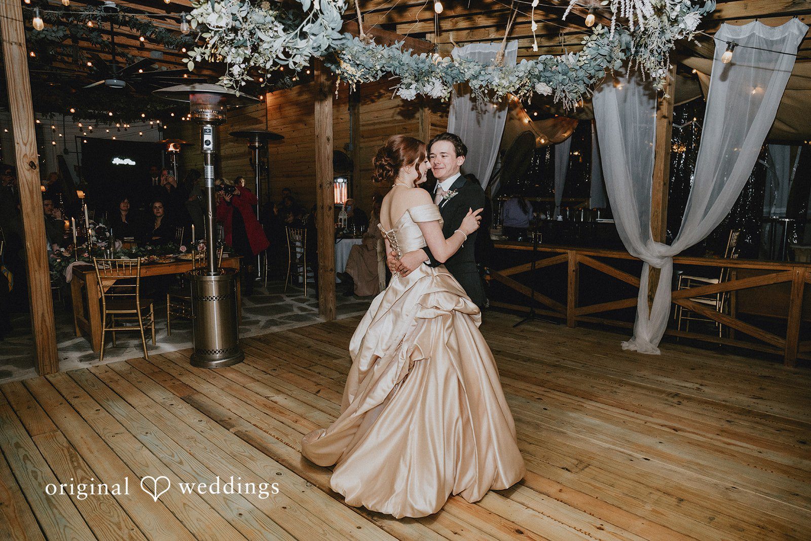 Ayana + Gabriel Couple share first dance at Lela's Place.