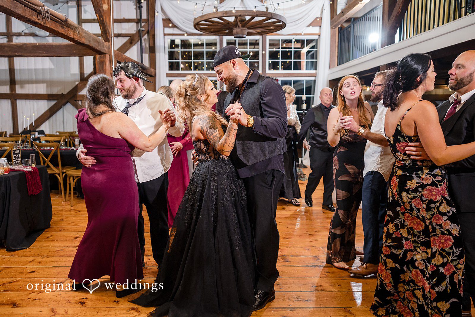 April + Joseph Romantic reception dance floor moment