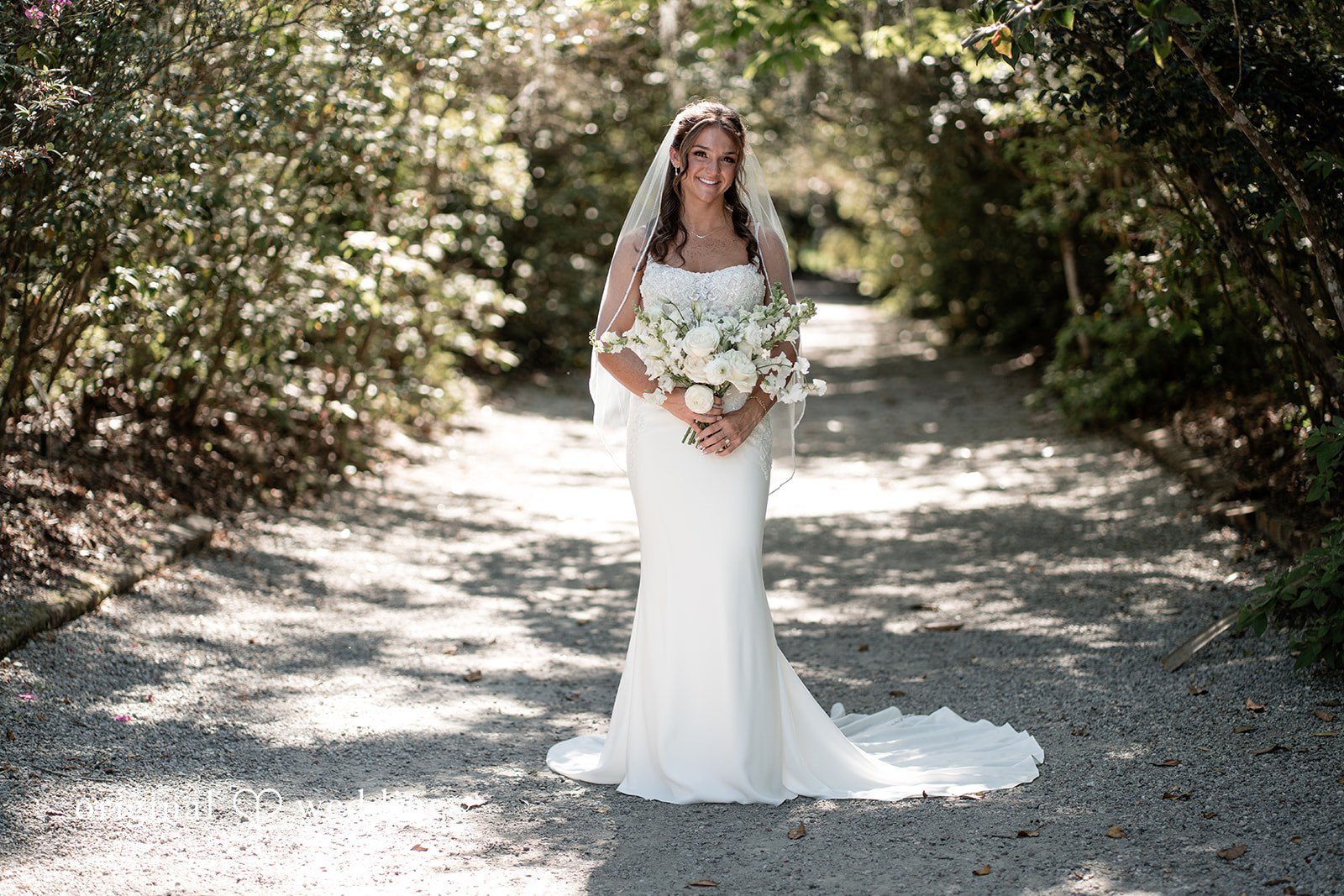 A stunning portrait of the bride
