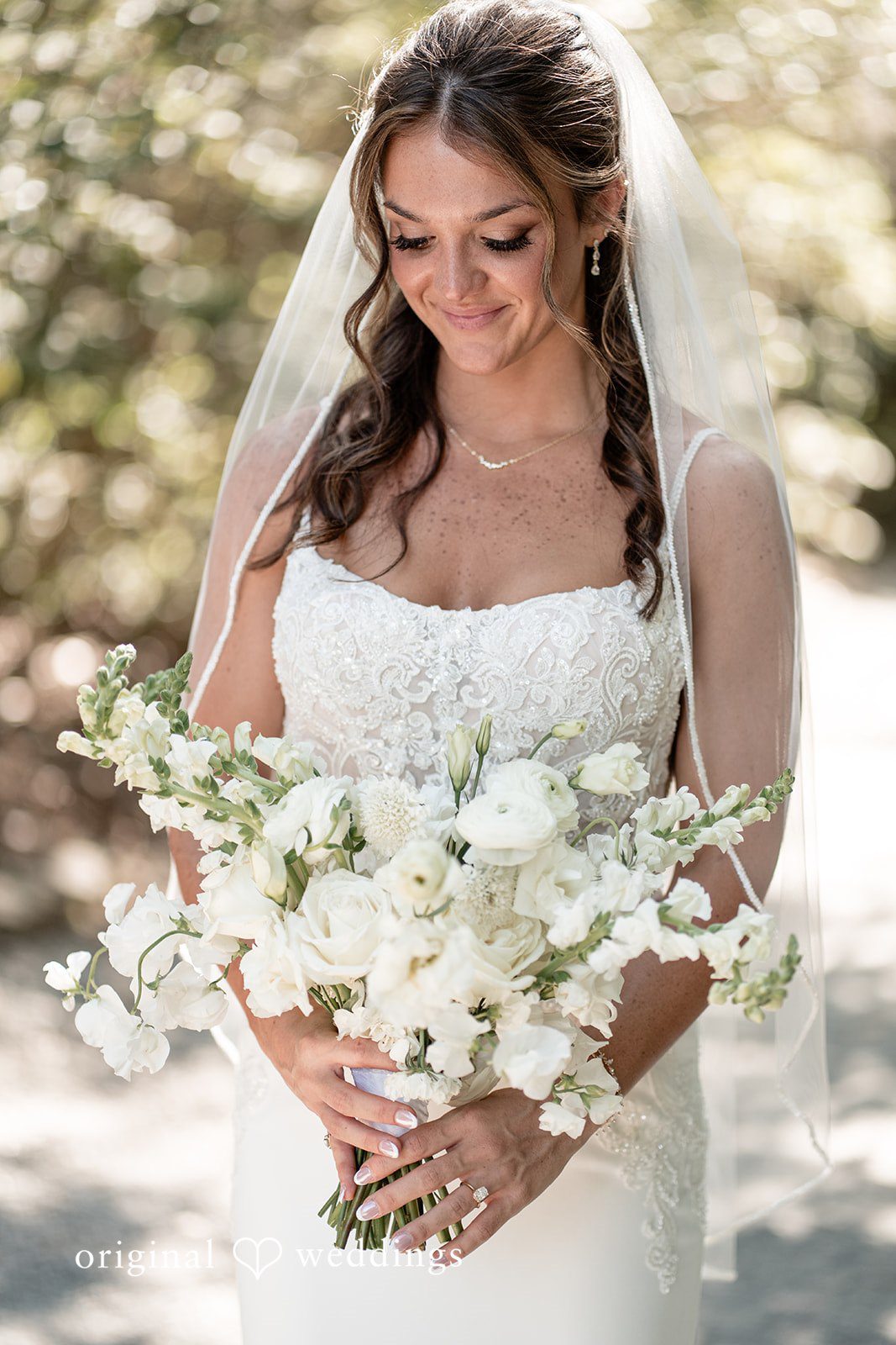 A portrait of the bride