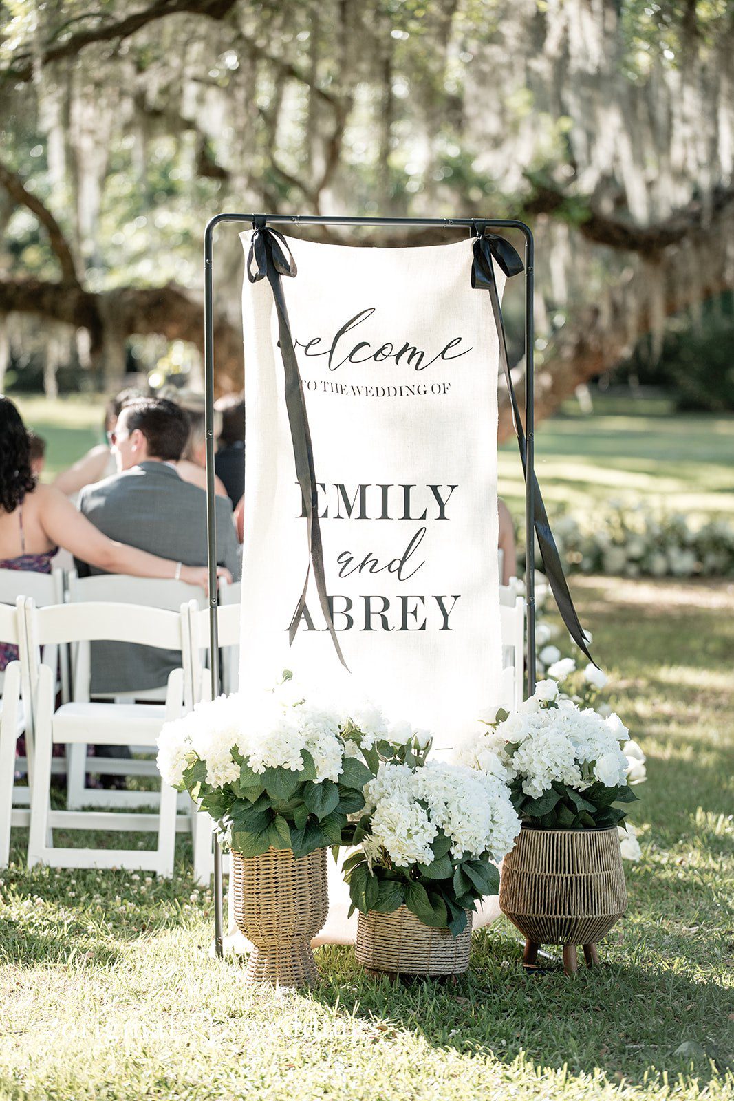 The wedding ceremony details