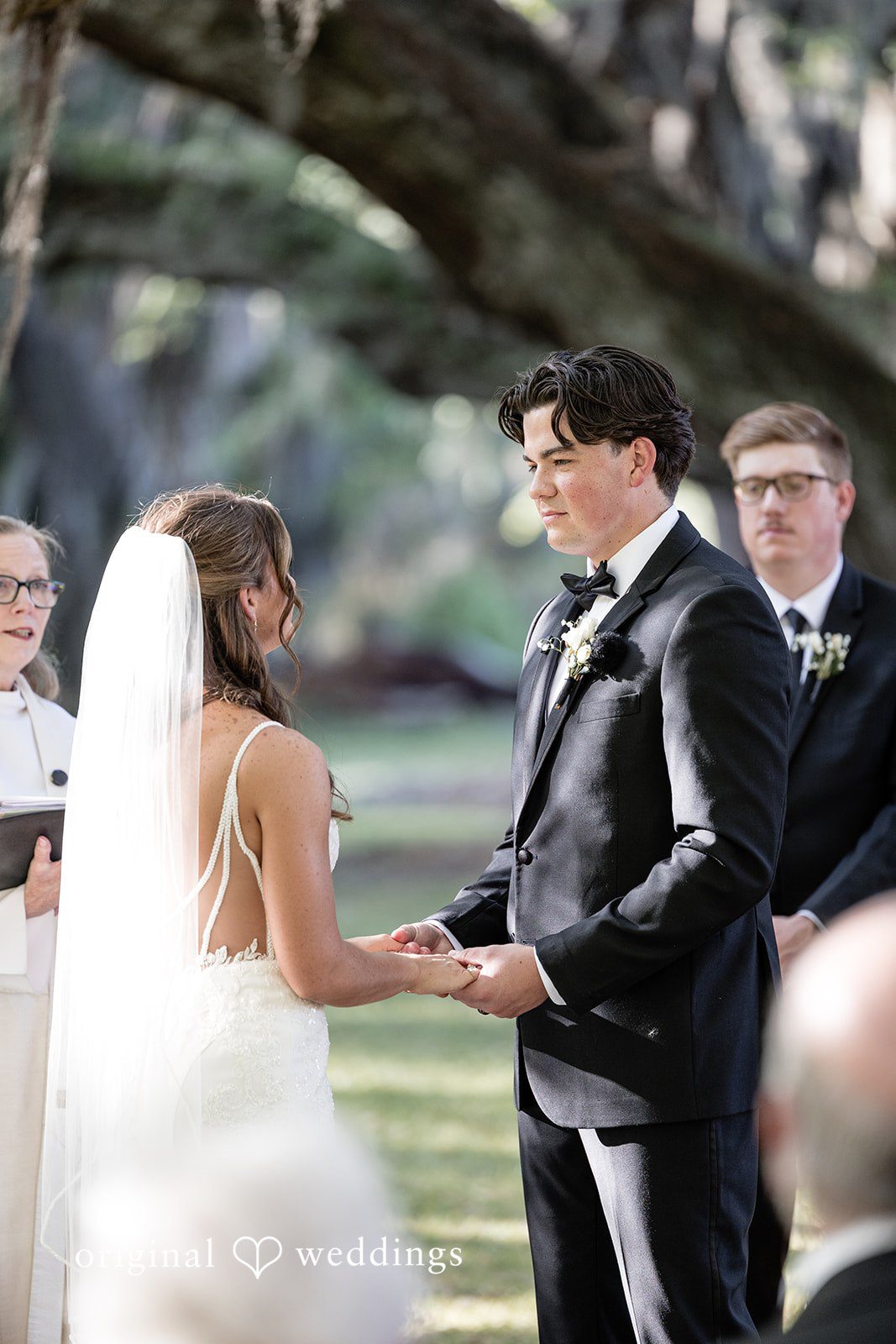 An emotional moment from the wedding reception