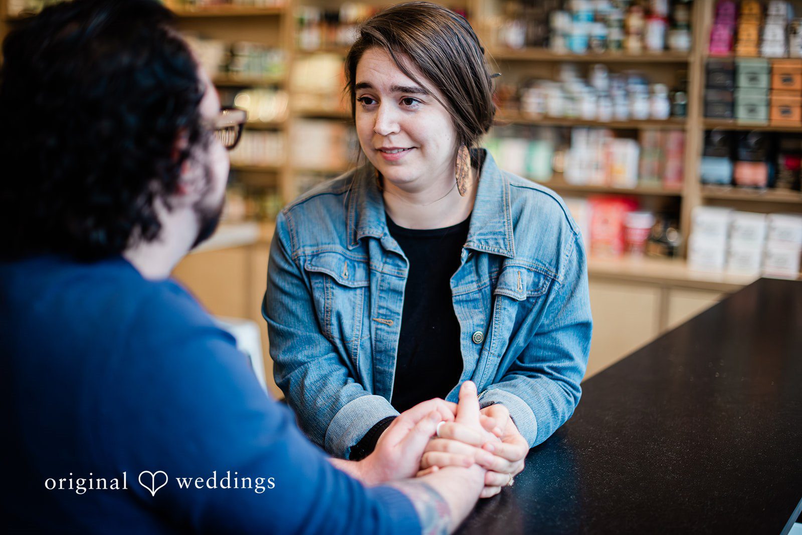 Seattle Engagement Photographers at Mainstay Provisions | Diego & Adel -