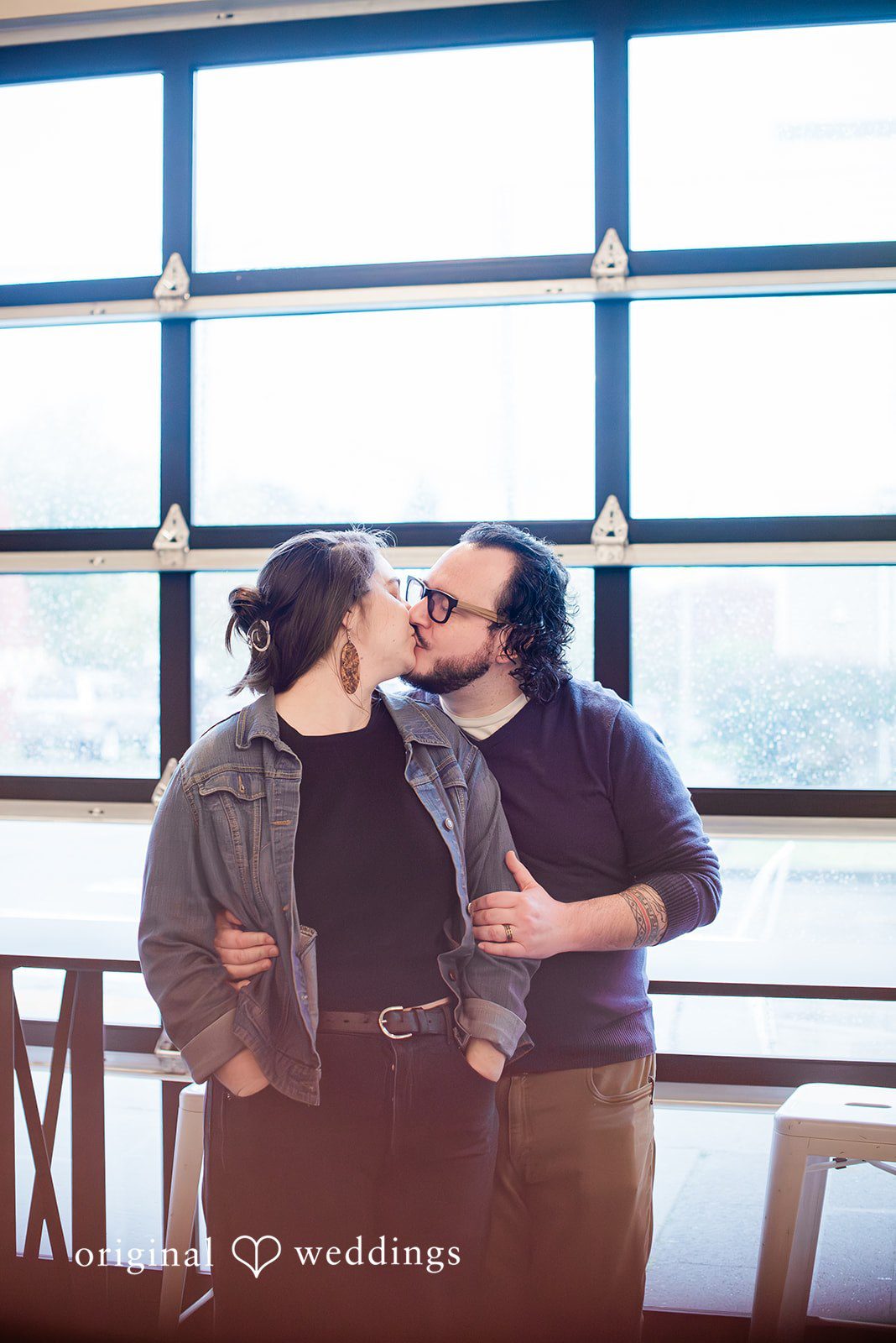 Couple sharing a romantic moment during