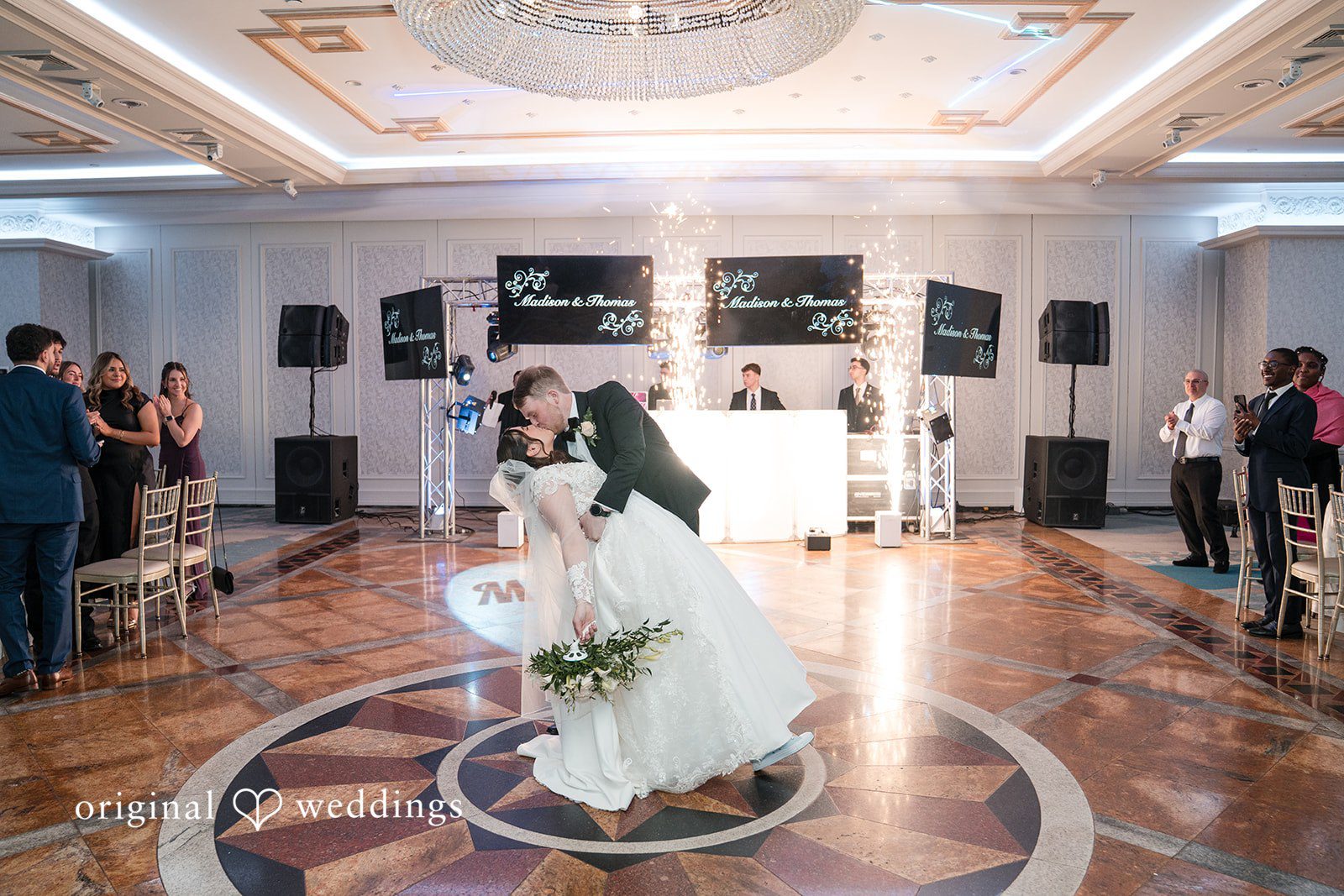 Romantic kiss moment of couple