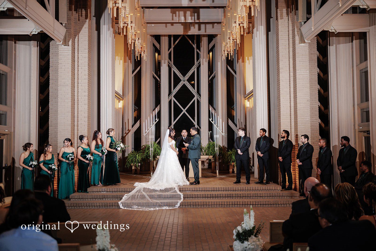 Cassandra + Benjamin The wedding ceremony at the Marty Leonard Community Chapel