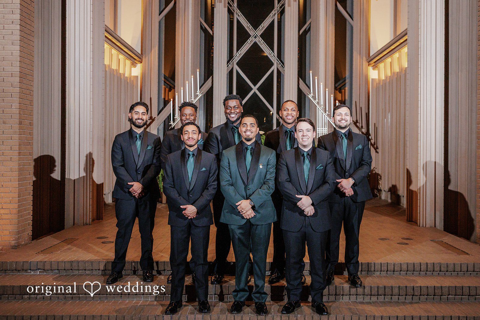Cassandra + Benjamin A stunning portrait of the groom and the groomsmen