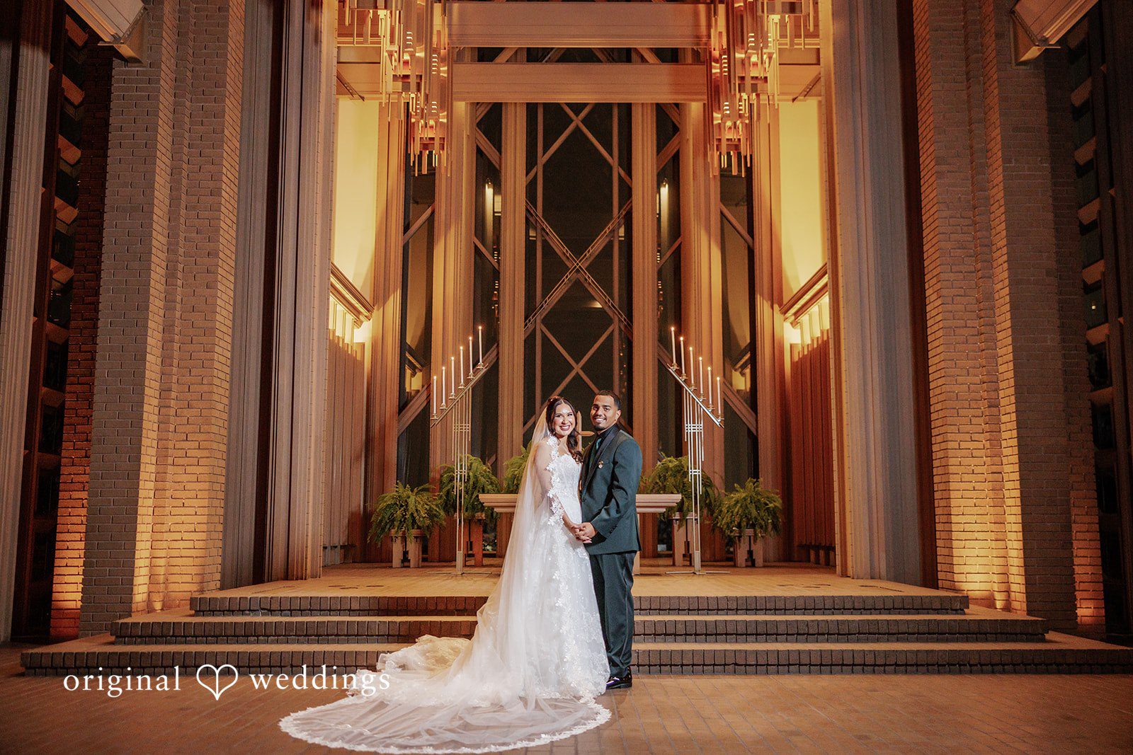 Cassandra + Benjamin A gorgeous portrait of the couple exposing the beauty of the chapel