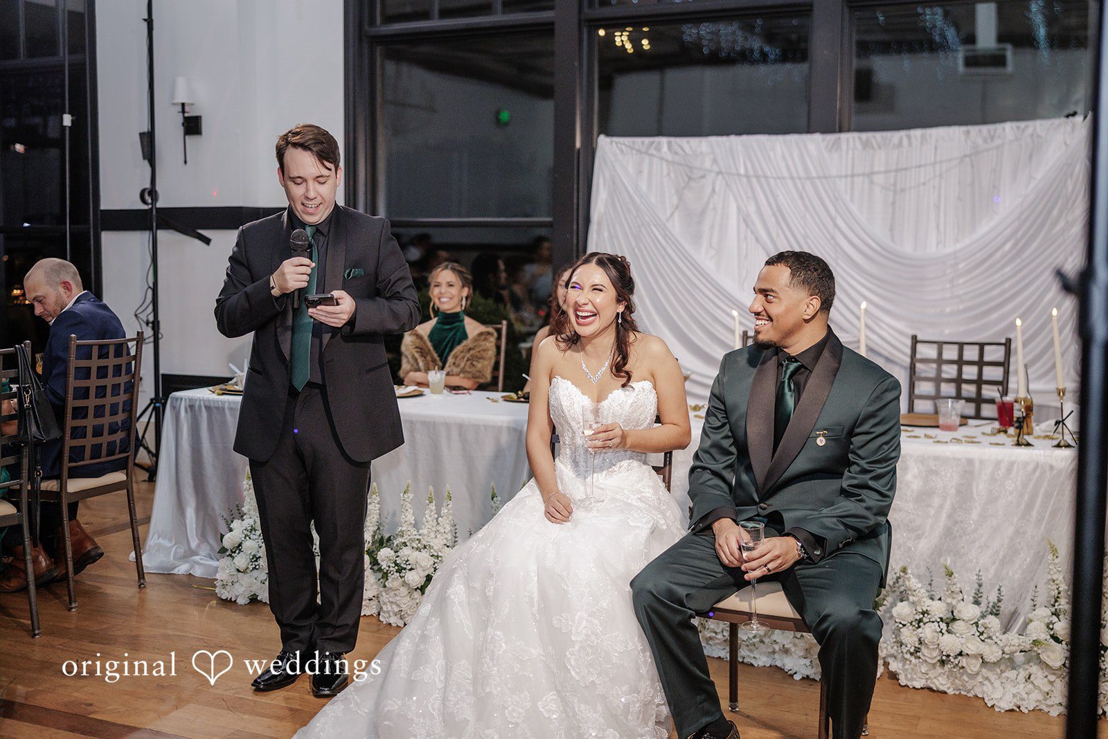 Cassandra + Benjamin A fun moment from the wedding reception