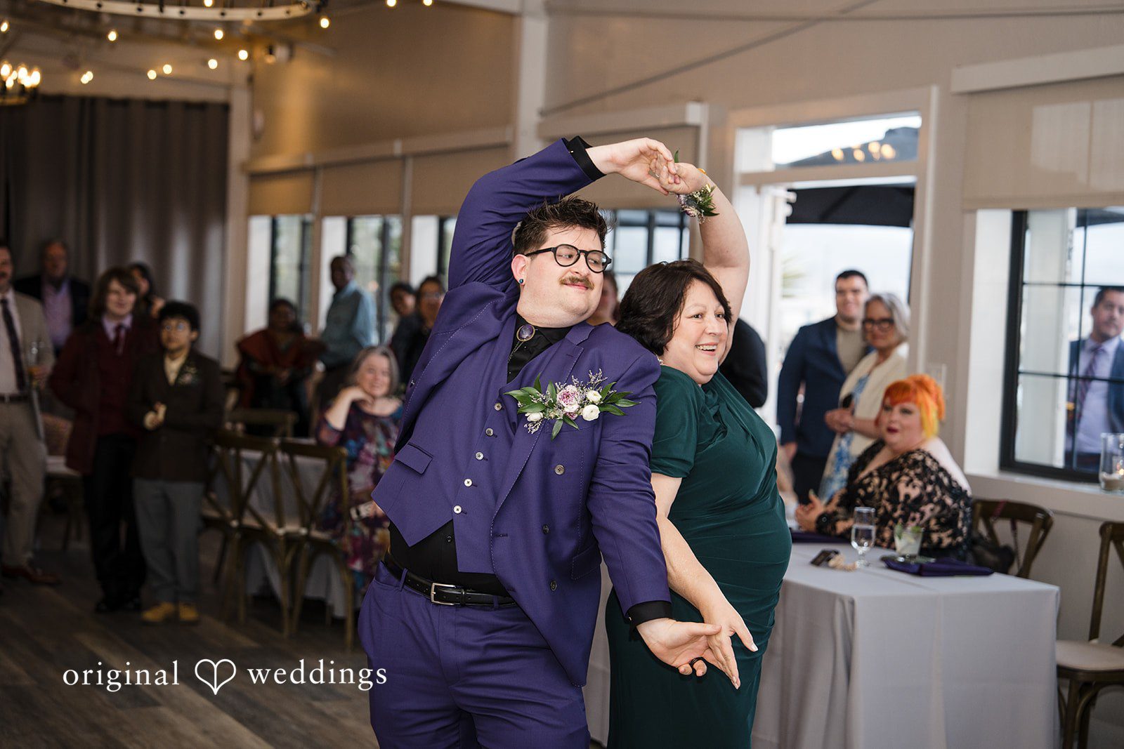 Morgan + Todd Groom dancing with his mother during the wedding reception