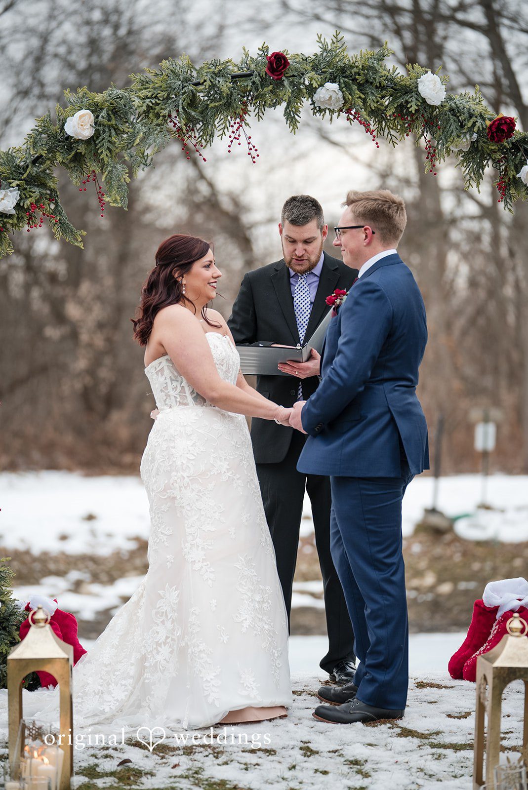Logan + Bryan Romantic outdoor wedding ceremony captured by Detroit Wedding Photographers