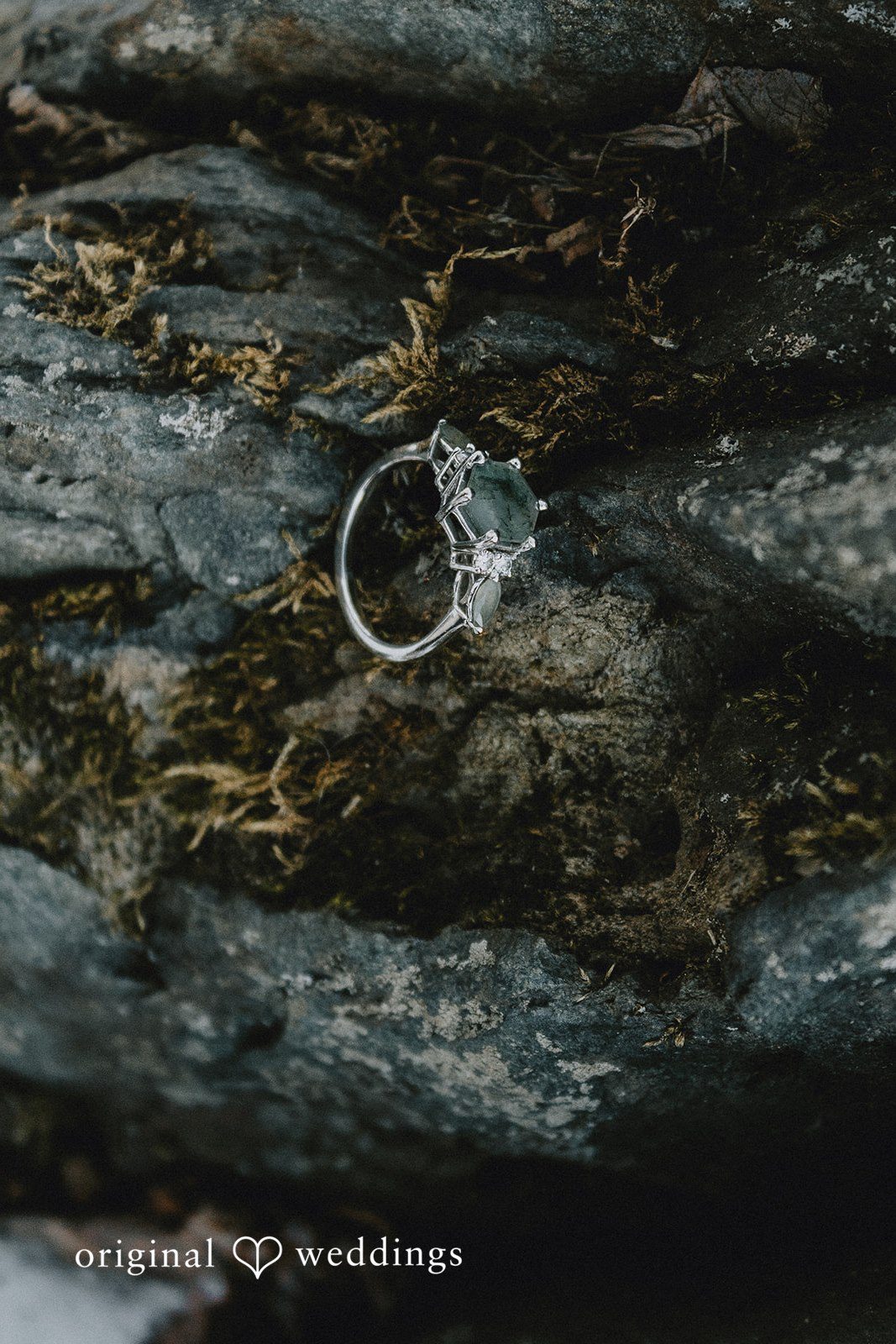 Amanda + Declan Our Hartford CT wedding photographers took a detail shot of the bride’s engagement ring