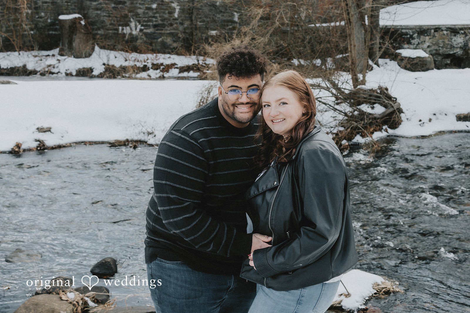 Amanda + Declan A stunning portrait of the couple by the pond