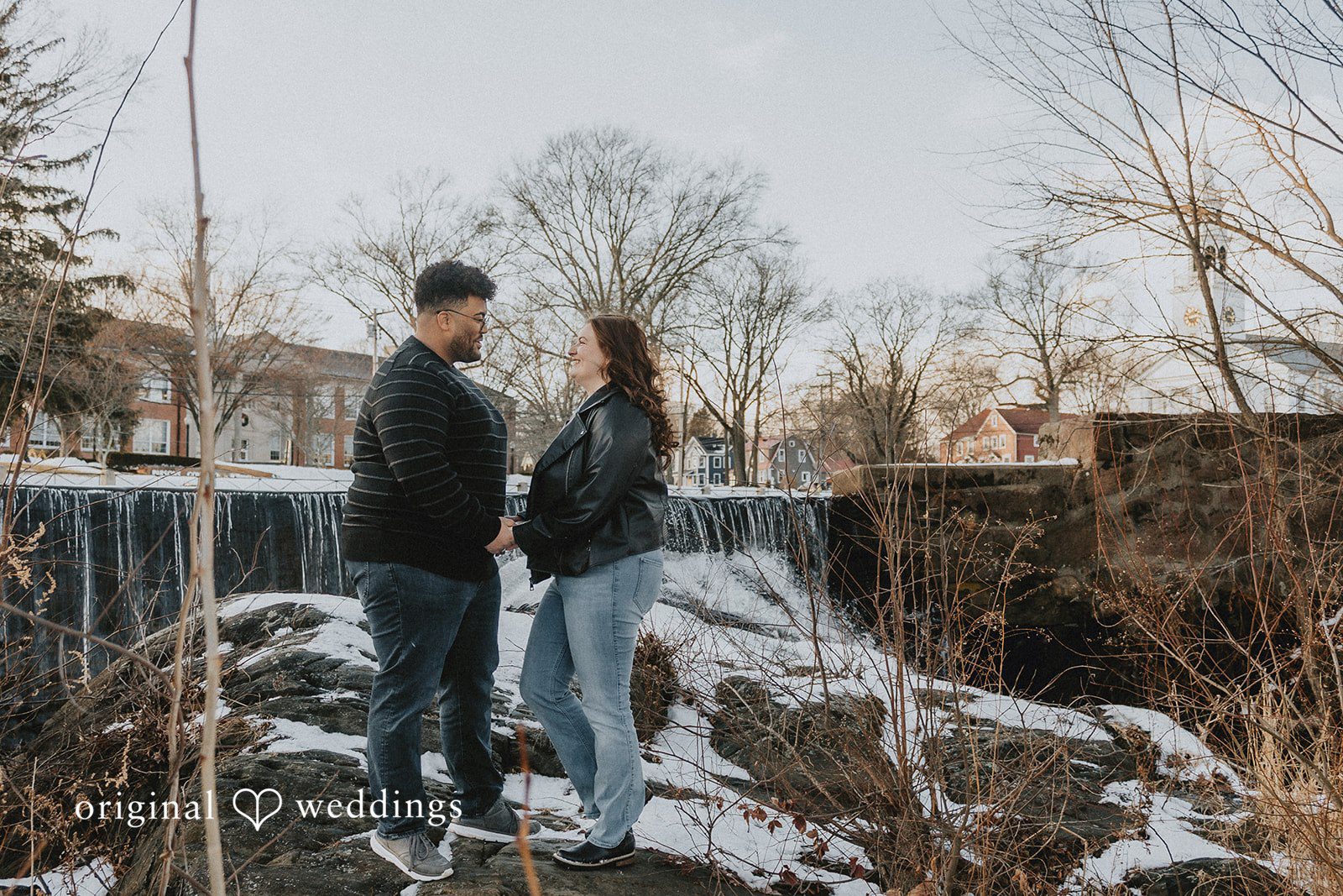 Amanda + Declan The couple at Milford Duck Pond