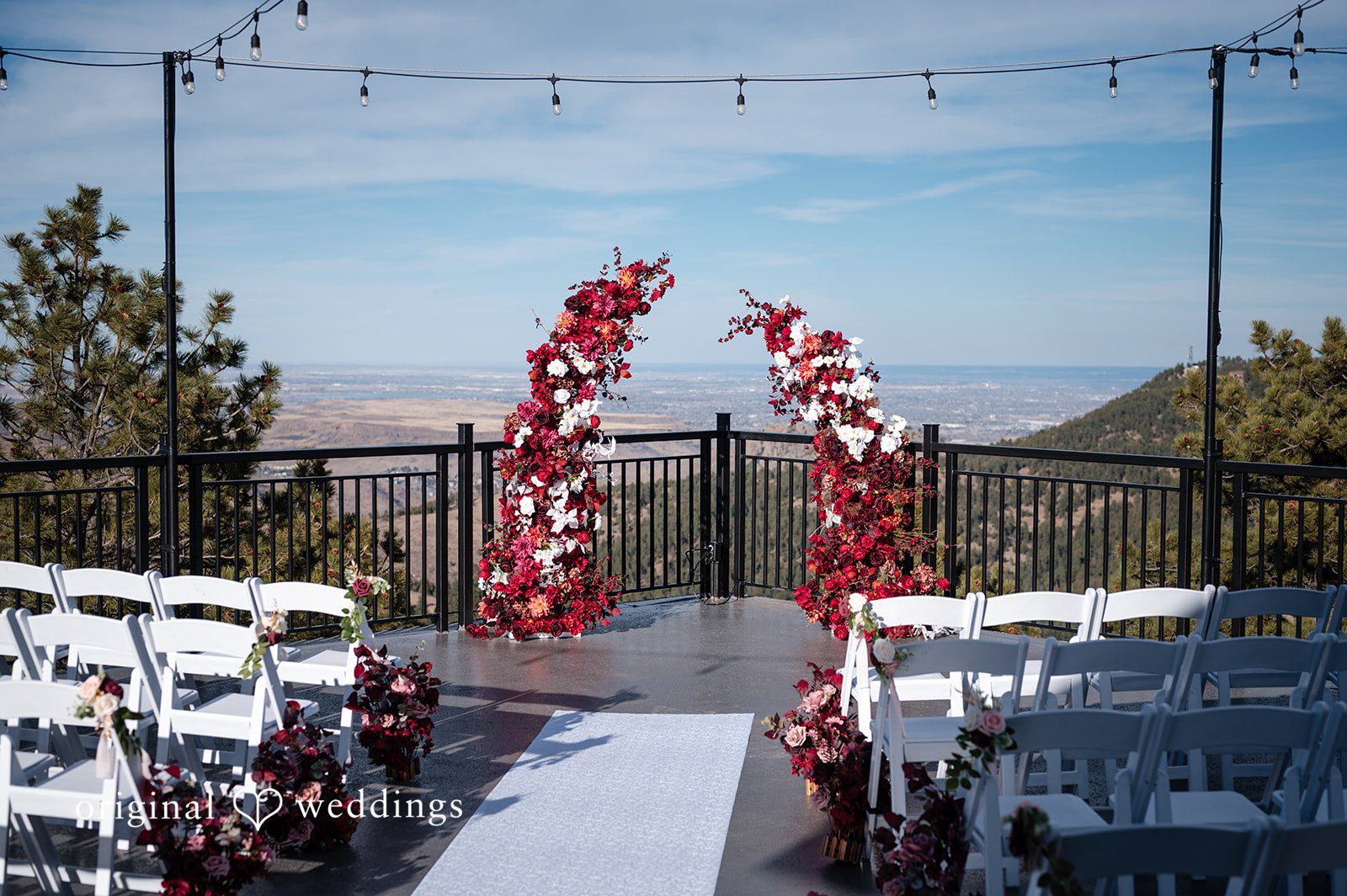 The outdoor ceremony space at Mount Vernon Canyon Club