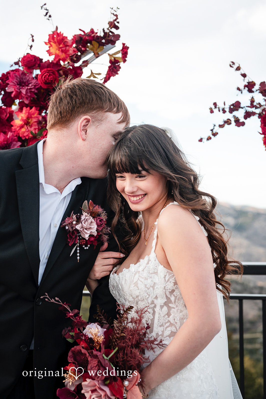 The couple shares a romantic moment