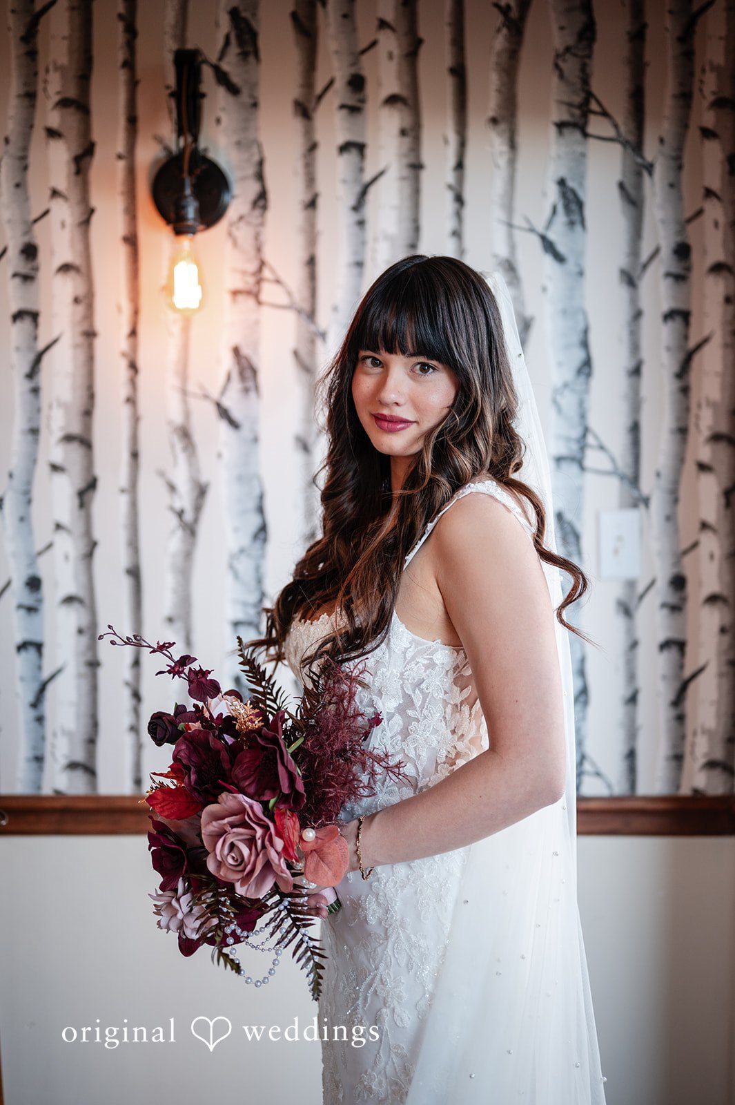 A beautiful portrait of the bride