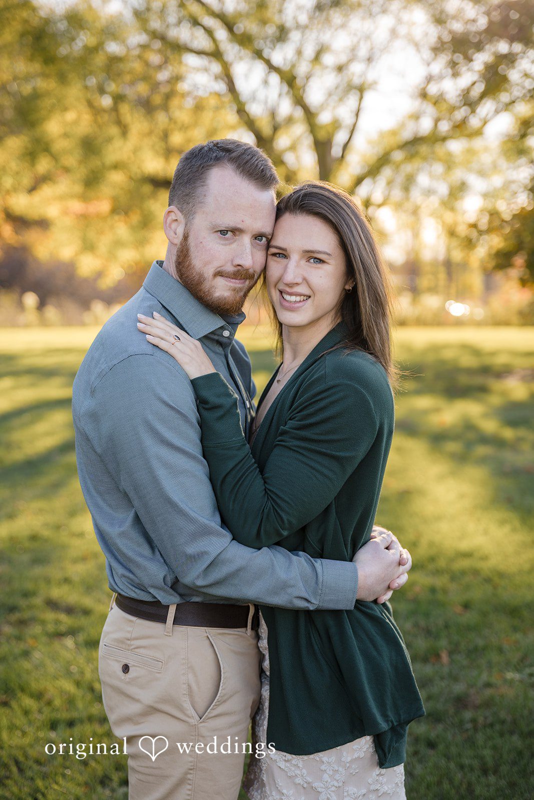 A stunning portrait of the couple