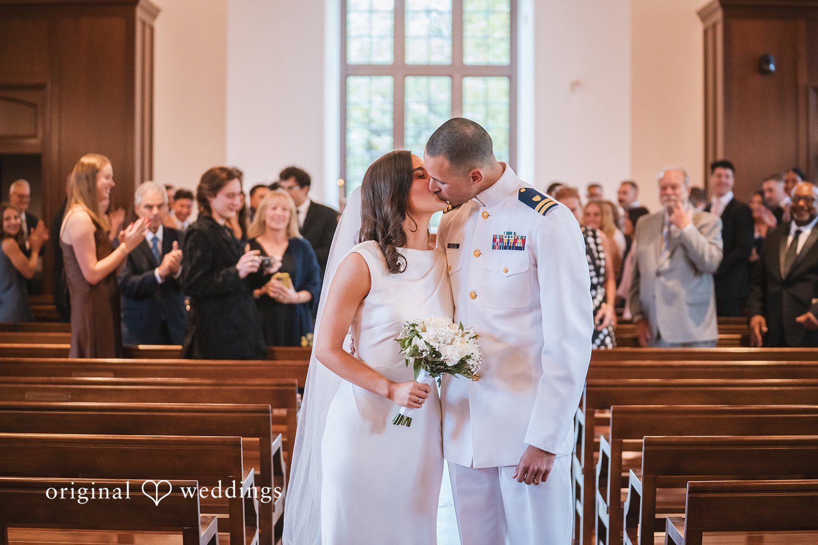 Original Weddings couple portrait captured by DC Wedding Photographers at National Cathedral School Wedding