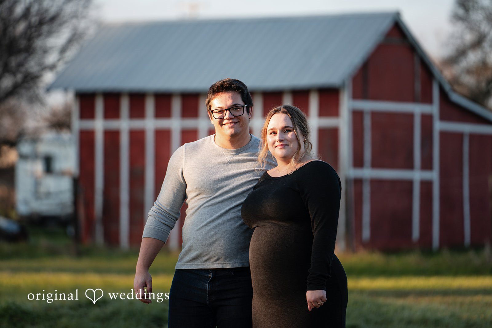 Ellie + Aaron A beautiful portrait of the couple