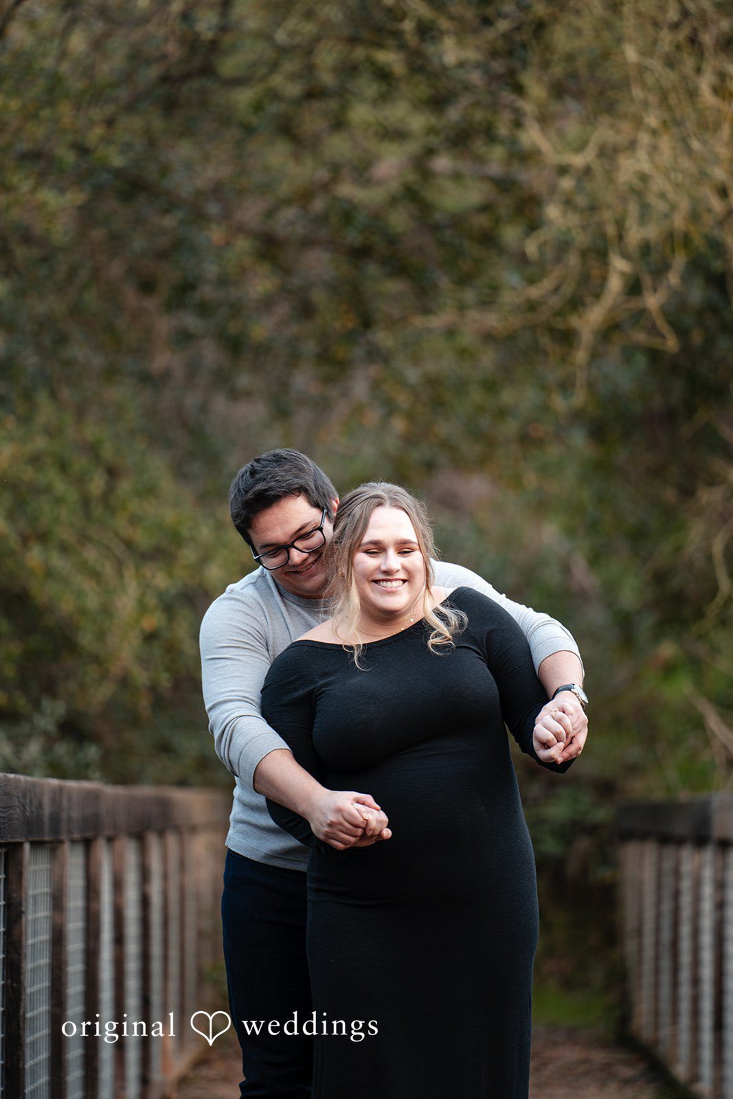 Ellie + Aaron Our Sacramento wedding photographers took a fun portrait of the couple
