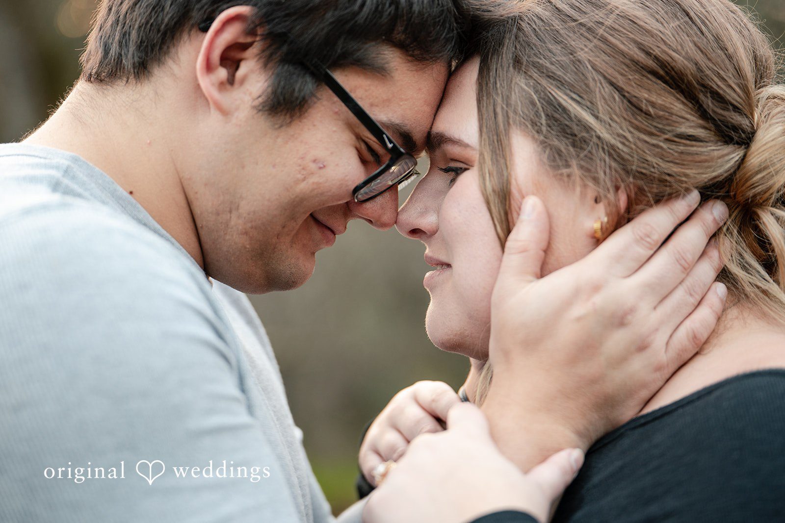Ellie + Aaron A romantic headshot of the couple