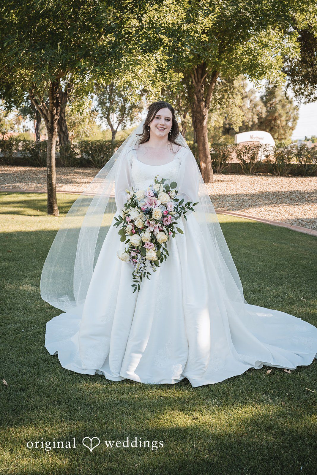 A stunning portrait of the bride