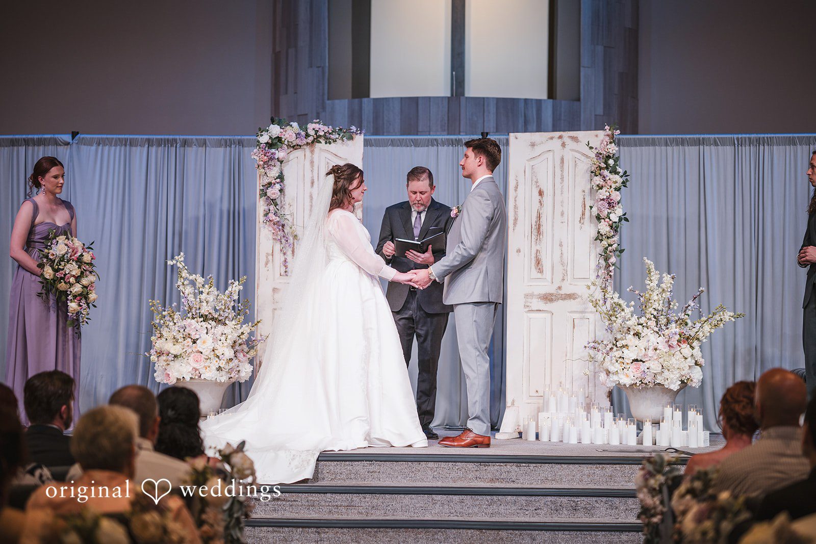 The bride and groom are about to become one