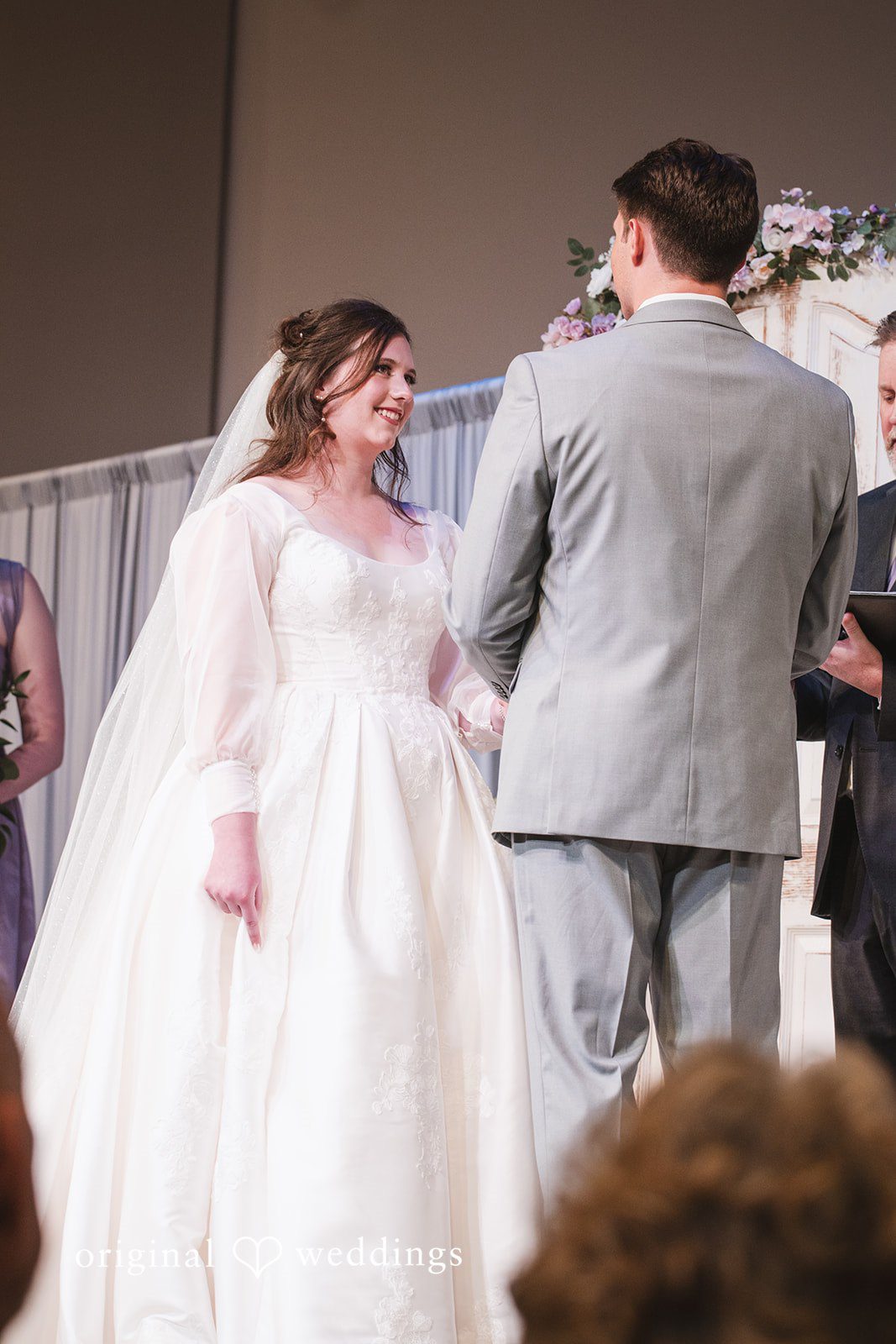 The marital vows exchange