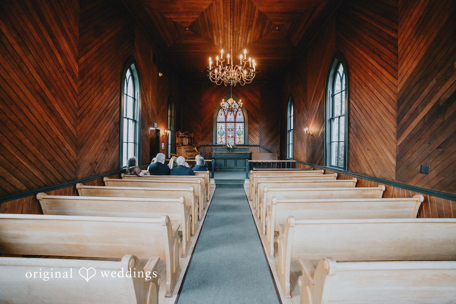 Claire + Richard The indoor space at Oaks Pioneer Church