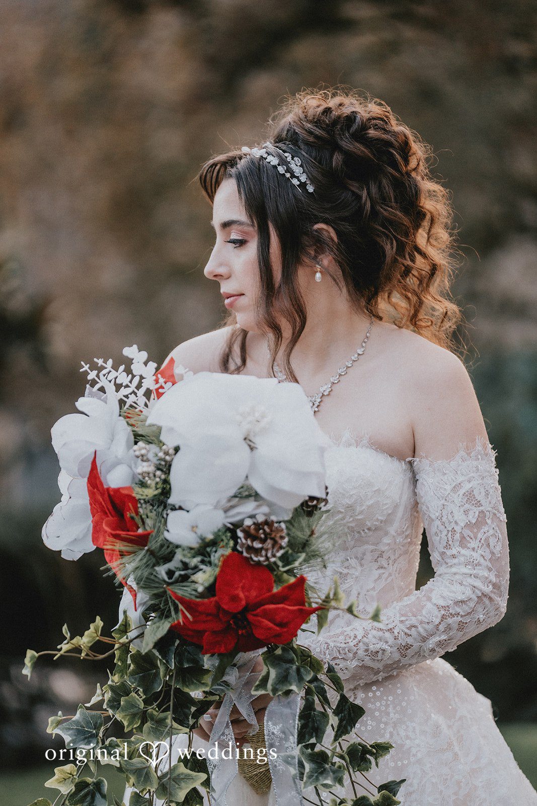 Claire + Richard A stunning portrait of the bride at the Oaks Pioneer Church