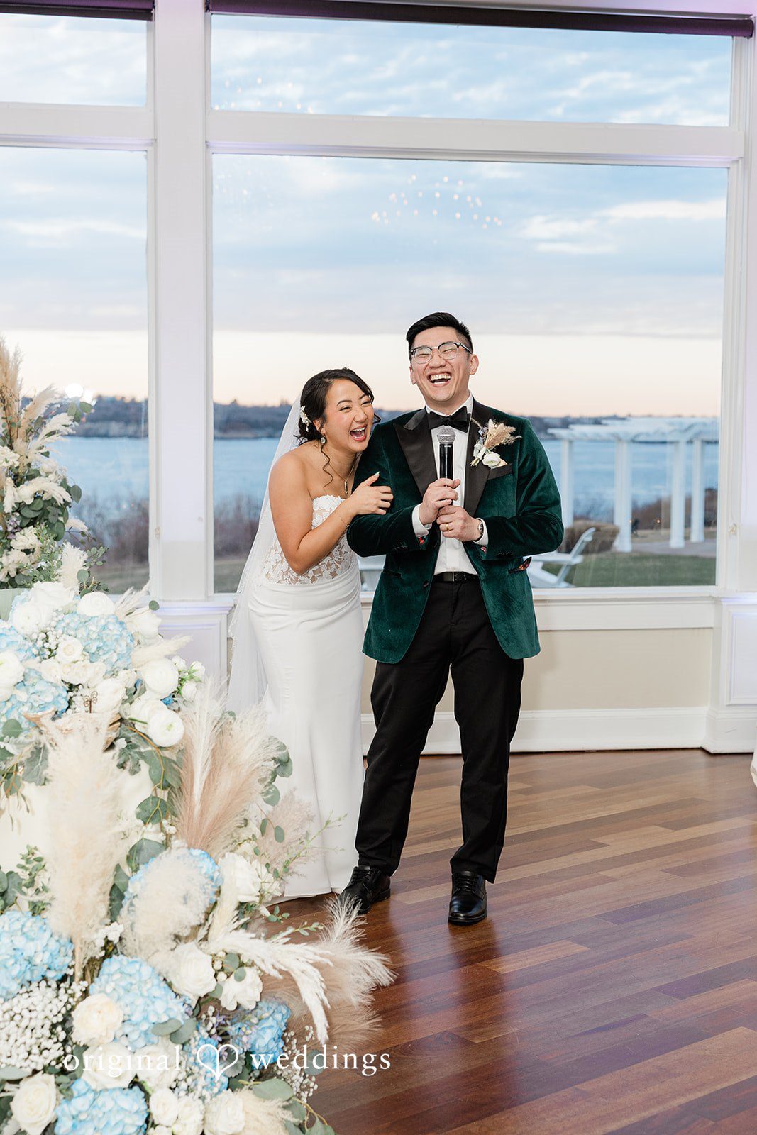 The couple all joyful