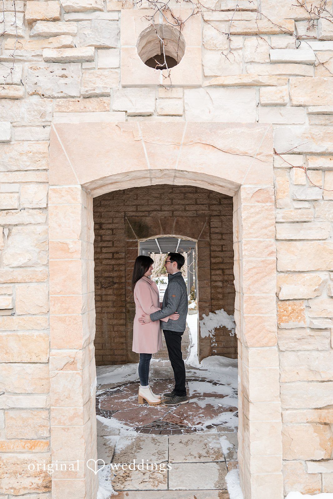 Beautiful portrait of couple at Olbrich Gardens